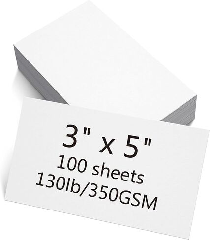 100 Sheets blank cardstock 2 x 3.5 In Heavy Weight business Card Stock in Kuwait
