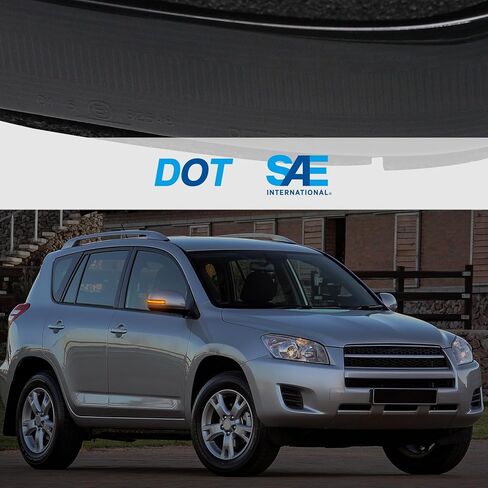 LED Side Mirror Sequential Dynamic Blinker Turn Signal Lights Compatible with Tacoma 2016-2022, for RAV4 2019-2023, for Highlander MK4 XU70 LM 2020-2023, for Alphard 2016-2019, Smoked Lens in Kuwait