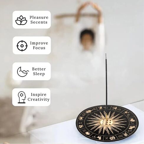 Incense Burner, Incense Holder with Incense Stick Holder, Vintage Censer Metal Turtle Ash Catcher, use for Stick or Coil Incense, Sage Cones and Frankincense in Saudi Arabia