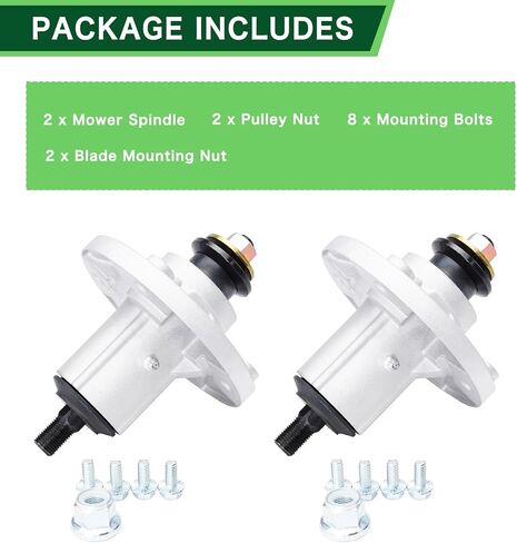 2 Pack AM136733 Spindle Assembly Replace John Dee re AM143469 AM134292 AM137097 Compatible with John Dee re Z225 X300 Z245 X304 X310 X324 Lawn Tractors in Saudi Arabia