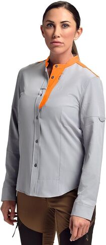 Beretta Women's EVAD Flex UPF 50 Breathable Wrinkle-Resistant Active Shooting Outdoor Casual Long-Sleeve Button-Down Shirt in Saudi Arabia