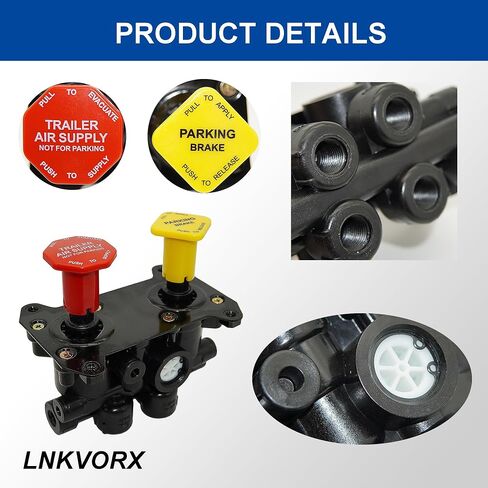 800519 MV -3 DASH Control Valve - صمامات فرامل الانتظار متوافقة مع Bendix 8000519 | 065186 | KN20611 ، Navistar 1665095C91 ، و Volvo 3948331 | 394979 للمقطورات والشاحنات in Kuwait