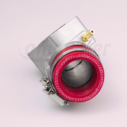 Intake Manifold Boot Performance Aluminum Red Aftermarket Replacement Parts Compatible for GY6 150cc Scooter Moped ATV Go-Kart. in Kuwait