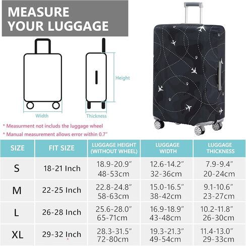 Travelkin Luggage Covers For Suitcase Tsa Approved,Suitcase Cover Protector Fit 18-21 Inch Luggage in Kuwait