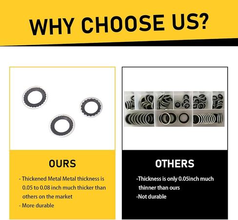 30 PCS Automobile Automobile Conference Compressor Repress Port Combination مجموعة مزيج من حشيشات ، حشيات مقاومة للدرجات عالية من درجة الحرارة ، أختام مضخة التبريد ، عالمي للسيارات (أسود) in Saudi Arabia