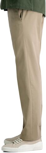 Haggar Men's Premium No Iron Khaki Straight Fit Flat Front Casual Pant in Saudi Arabia