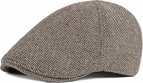 BQCWOCF Fashion Flat Lvy Newsboy Cap for Men Classic Herringbone Hat Trucker Irish News Gatsby Golf Hat Gray in Saudi Arabia