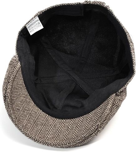 BQCWOCF Fashion Flat Lvy Newsboy Cap for Men Classic Herringbone Hat Trucker Irish News Gatsby Golf Hat Gray in Saudi Arabia