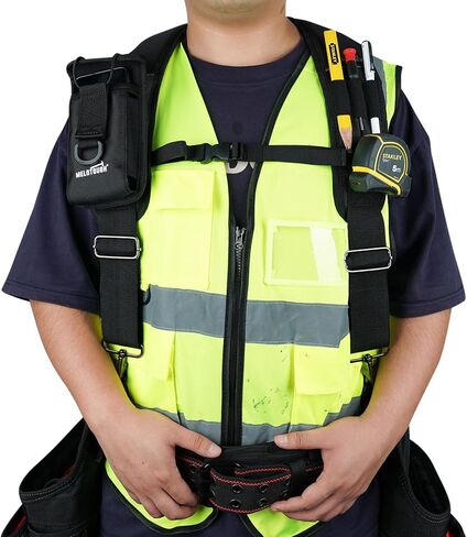 MELOTOUGH Tool Belt Suspenders Work Belt Suspenders for Men Big and Tall Construction Bag Suspenders Padded Work belt for Carpenter/Electrician/Roofing/Farmer work(Y Back) in Saudi Arabia