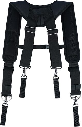MELOTOUGH Tool Belt Suspenders Work Belt Suspenders for Men Big and Tall Construction Bag Suspenders Padded Work belt for Carpenter/Electrician/Roofing/Farmer work(Y Back) in Saudi Arabia