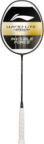 مضرب كرة الريشة من Li-Ning Wind Lite Stealth من ألياف الكربون مع غطاء كامل مجاني (مدعوم من Windstorm) in Kuwait