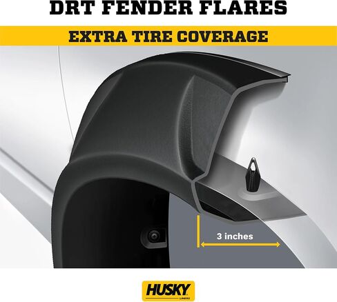 Husky Liners DRT Style Fender Flares | Fits 2017-2022 Ford F-250, F-350 Super Duty | Fender, 4-pc Black - 2802951 in Saudi Arabia