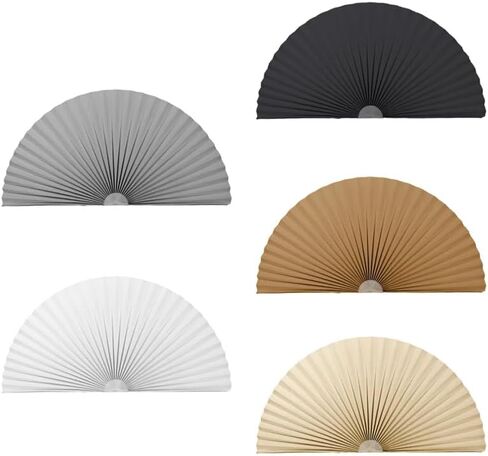 Fan-Shaped Folding Curtain No Punching Adhesive Pleated Blinds Bedroom Bathroom Blackout Curtains Home Decoration in Kuwait
