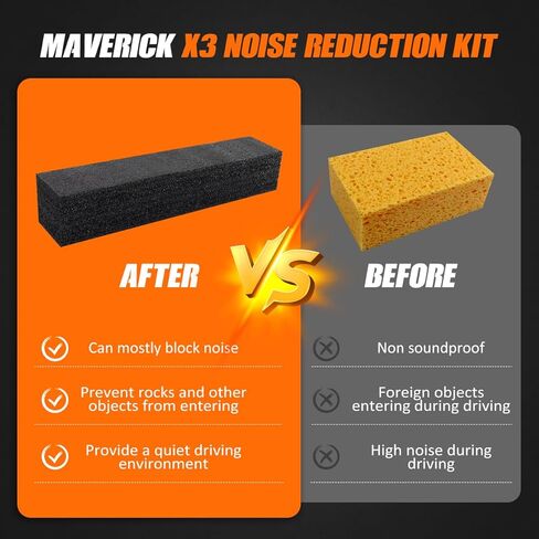 Maverick X3 Noise Reduction Kit, X3 Air Clutch Intake Relocation kit Compatible with 2017-2023 Can Am Maverick X3 Max Turbo R RR XRC XRS in Saudi Arabia