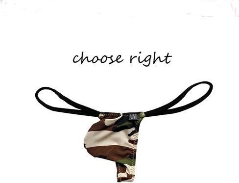 COMLIFE Men's Sexy Low Rise Thong T-Back Bulge Pouch Bikini Briefs in Saudi Arabia