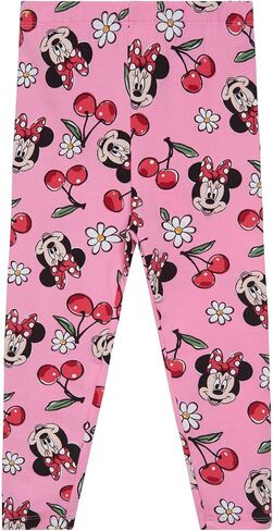 Disney Minnie Mouse Floral Peplum T-Shirt and Leggings Outfit Set Infant to Big Kid Sizes (12 Months - 14-16) in Saudi Arabia