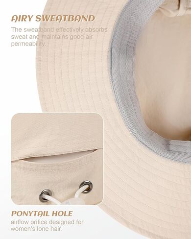 Sun Hat for Men and Women, UPF 50+ Breathable Lightweight Bucket Hat Water-Repellent Hat for Hiking Fishing in Saudi Arabia