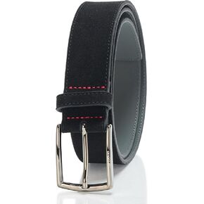 HUGO Men's Gregor Smooth Suede Leather Belt