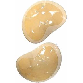 Sticky Adhesive Bra Push Up Strapless Sticky Boobs Invisible Lift Backless Silicone Bra for Women Beige