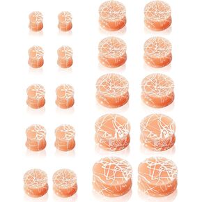 20Pcs Silicone Gauges Plugs Ear Stretching Kit Double Flared Saddle Plug for Ears Silicone Tunnels Stretcher Expander Size 2g-1"