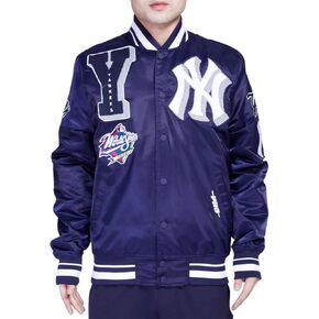 H&D Clothing Mens New York Letterman Yankees Mash Up Varsity Jacket Mens NY College Baseball Varsity Bomber Jacket