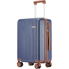 Carry on Luggage Airline Approved, Hardside Carry-on Suitcase with Spinner Wheels, Hard Shell Lightweight Small Travel Luggage with TSA Lock (White, 20 IN)