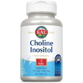 KAL Choline Inositol Tablets 195/500 mg 90 Count