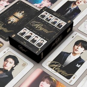 Baosai 55PCS Lomo Cards Album Photocards for Fan Collection(Black)