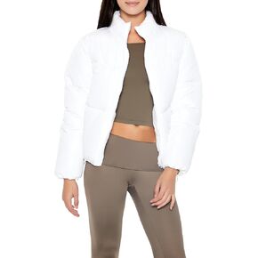 Forever 21 Women's Channel-Stitched Puffer Jacket