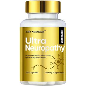 Neuropathy Support Nerve Savior Supplement with 600 mg Pure Alpha Lipoic Acid, Fortify Nerves in Fingers, Hands, Toes, & Feet - Best Peripheral Relief Support-120 Capsules