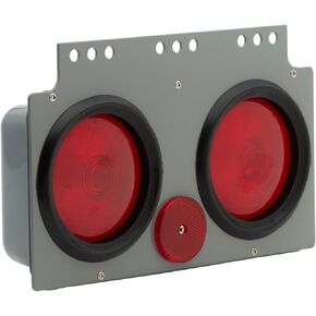 51022 GRAY/RED STOP TALL TELD 4 "وحدة طاقة الضوء مع Sidemarker RH