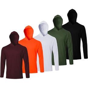 Fishing Hoodies for Men Athletic Lightweight Long Sleeve Shirts Pullover Workout Hoodies
