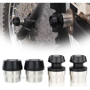 Xitomer Front & Rear Axle Sliders + Swing Arm Bobbins, Fit for CB125F 2015-2024 / CBF125 2009-2015 Motorcycle Rear Wheel Protector Crash Pads & Axle Guards Bike Axle Sliders