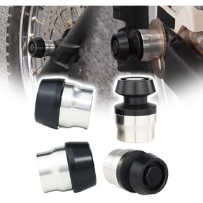 Xitomer Front & Rear Axle Sliders + Swing Arm Bobbins, Fit for Motorcycle Rear Axle Frame Sliders & Axle Guards Bike Axle Sliders Wheel Crash Protector