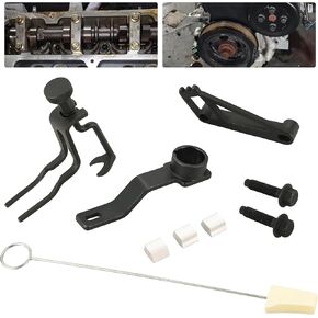 Engine Repair Tool Set Compatible for Ford 4.6L/5.4L/6.8L 3V Engines – Valve Spring Compressor, Timing Chain Lock Wedge, Cam Phaser Holder, Crankshaft Positioning Tool, Rocker Arm Remover Kit
