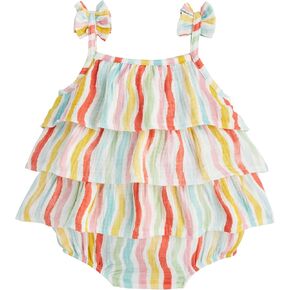Mud Pie Baby Girls Children's Rainbow Tier Bubble