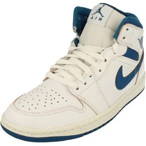 Jordan Men's 1 Mid SE White/Industrial Blue-Sail (FN5215 141) - 11.5