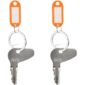 2 PCS Ignition Keys Replacement for Kubota L, G & M Series Tractor H32412, 35260-31852, 32412