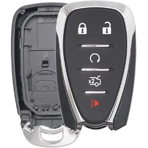 Key Fob Shell Case Replacement Fits for Chevy Malibu Cruze Camaro Chevrolet Traverse Blazer Equinox 2016-2022 Keyless Entry Remote Control 5 Button Pad Cover (HYQ4EA HYQ4AA)