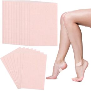 45pcs شريط مولسكين القطن ، moleskin اللاصقة للأقدام ، ناعمة ومنع بثور أقدام قابلة للتطوير للحد من آلام الاحتكاك عند المشي (زغب ، وردي)