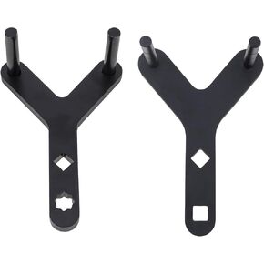 2Pcs Lower Control Arm Prying Tool, Control Arm Tool Suspension Arm Lever, Compatible with 1/2" Drive Extension Breaker Bar
