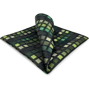 S&W SHLAX&WING Checkered Pocket Square for Men Multicolored for Business Classic