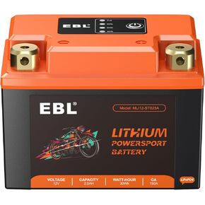 EBL Lithium YTZ5S-BS ، 105CCA Lithium LifePo4 Potorcycle Battery ، 12V 3.5AH ATV ، UTV ، JET SKI ، 4 Wheeler ، Quad ، Riding Lawn Mower ، Dractor ، Scooter ، PwC ، Seadoo ، Polaris and Generator Pertict