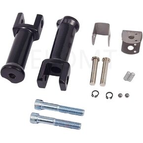 Passenger Foot Pegs Support Mount Bracket Kit Fit Harley Softail Deluxe FLDE Fat Boy Street Bob Breakout 114 FXBR 2018-2024 Gloss Black