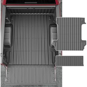 POWOQ 5.82 قدم حصيرة سرير متوافق مع 2019-2024 2025 CHEVY SILVERADO DAITADA LINER BED LINER TPE PRIDE PERESS FOR 2019-2025 CHEVY Silverado Accessories