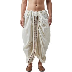 Sojanya (Since 1958 Men'S Silk Fancy Border Dhoti