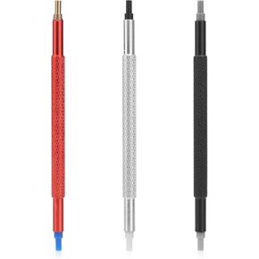 Boxob 3pcs أداة إعداد اليد ساعة ، فولاذ مقاوم للصدأ ، مكافآت اليد ، إغاثة ، مجموعة من البلاستيك ، قم بإزالة دبوس الإزالة ، إصلاح أحجام ثقب متعددة