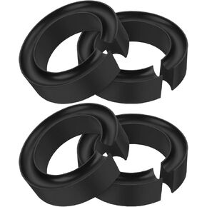 OwnMy 4PCS Rubber Coil Spring Spacers for Cars Heavy Duty Round Coil Spring Boosters, Universal Coil Spring Boosters Spacers Coil Spring Lift Spacers 5-5.5 Inch Rear Coil Spring Spacers for Trucks