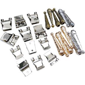 24 in 1 Bolo Tie Findings Cowboy Tie Bolo Tie Tips Replacement End Caps Kit Bolo Tie Slider DIY Bolo Tie Making