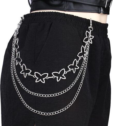 Milsil Punk Pants Chains, Women's Trouser Chains, Jeans Chains, Gothic Accessories Pants Chains Skull Panty Chain in Saudi Arabia